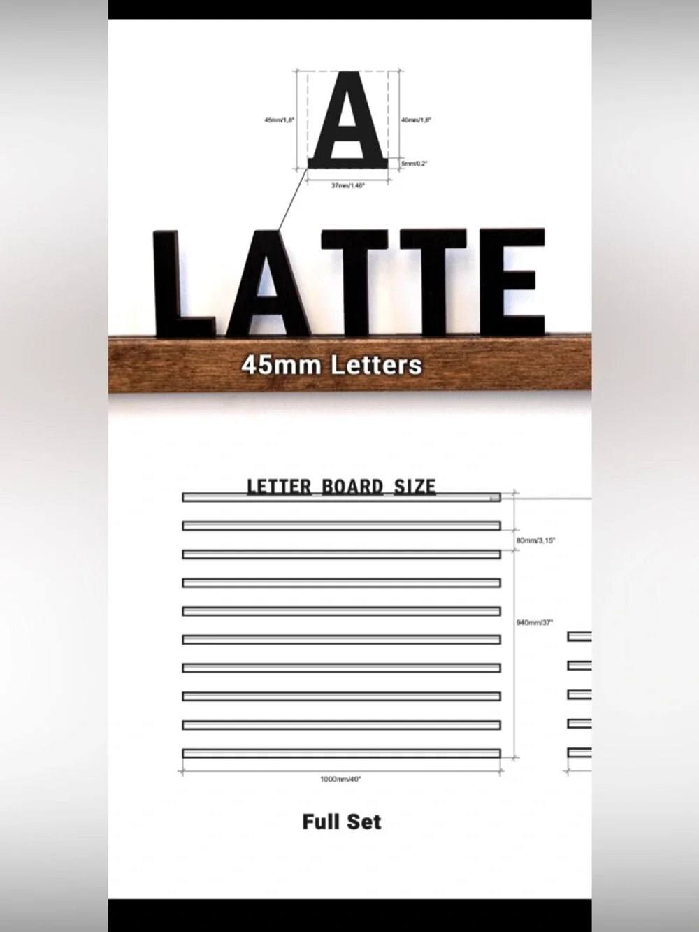 Wall Mounted Menu Rails - Picture 5 of 7